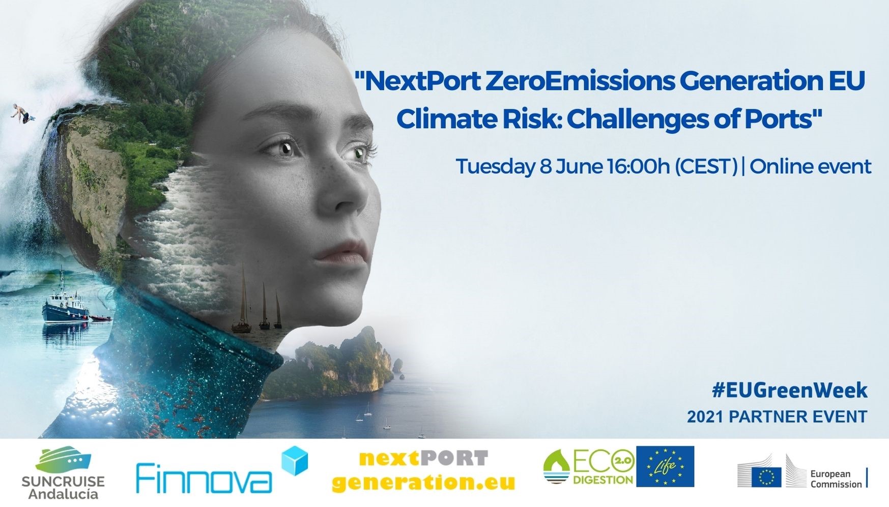El reto de las emisiones cero en puertos se dio cita en la Semana Verde Europea con el webinario “NextPort Zero Emissions NextGeneration EU Climate risk: Challenges of Ports”